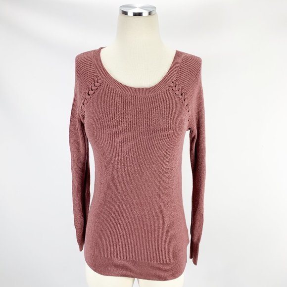 American Eagle Outfitters XS Mauve Sweater Weave - Picture 1 of 4